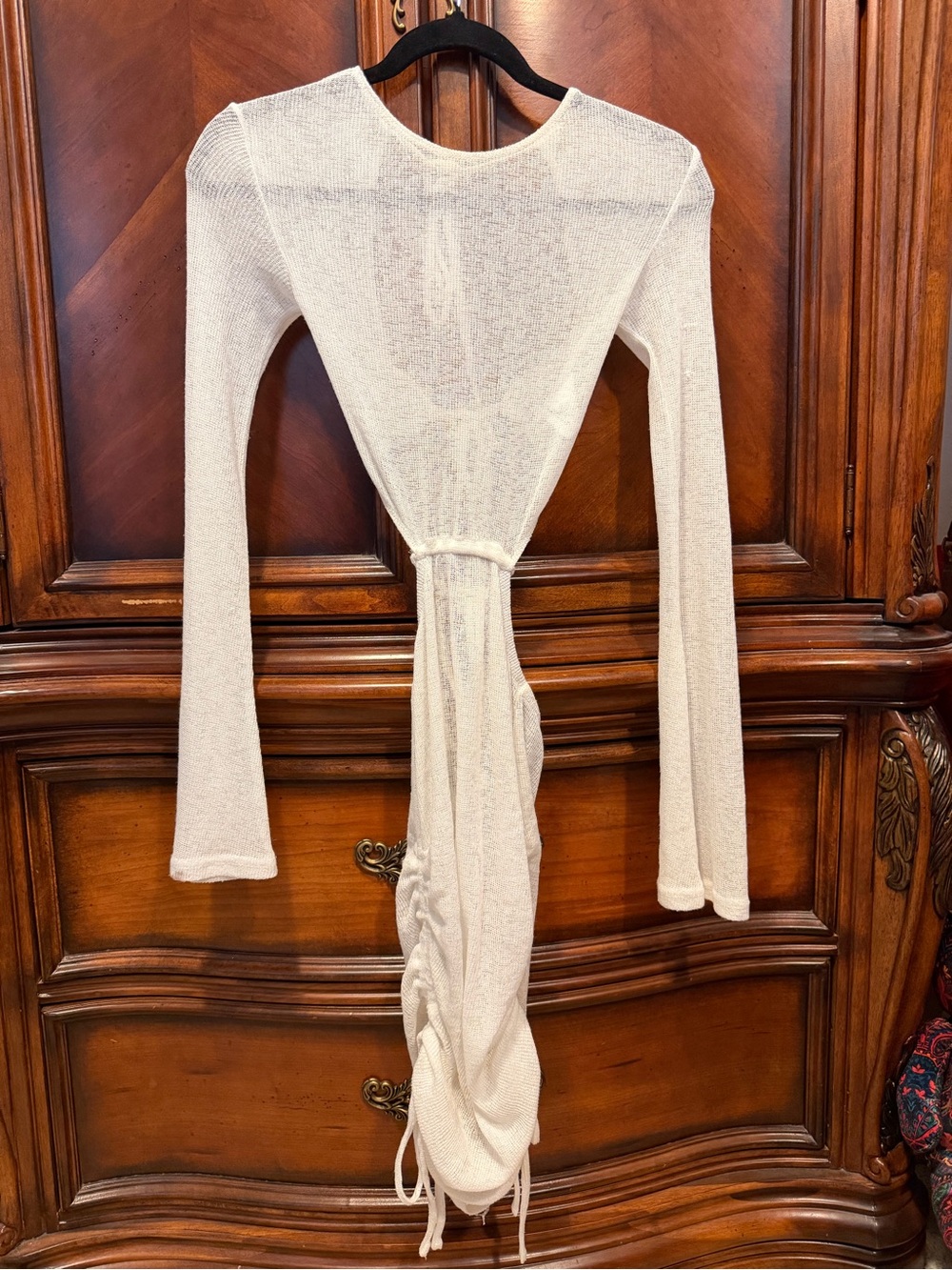 White Fox Breakfree Long Slerve Mini Dress Ivory/Cream size XS (see last pic)